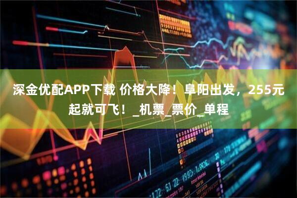 深金优配APP下载 价格大降！阜阳出发，255元起就可飞！_机票_票价_单程